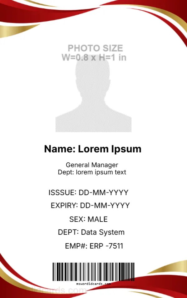 Employee ID Badge Format -EDIT