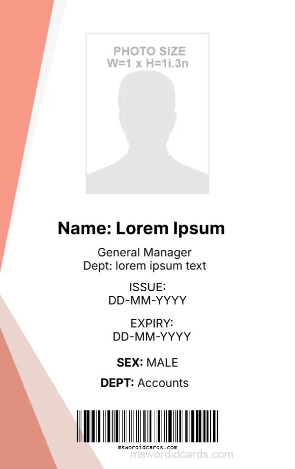 Employee ID Badge Format -EDIT