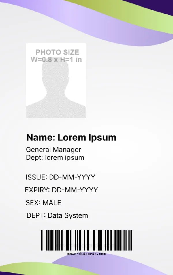 Employee ID Badge Format -EDIT