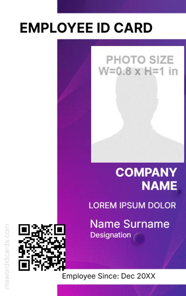 Employee ID Badge Format -EDIT