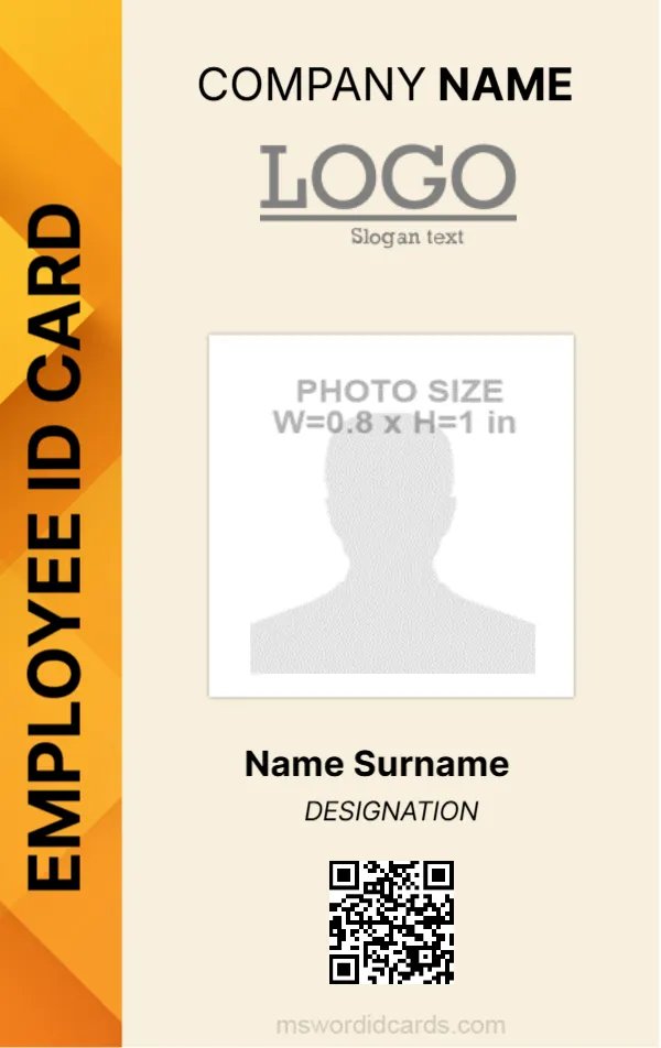 Employee ID Badge Format -EDIT