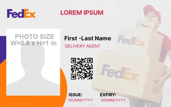 FedEx Delivery Agent ID Card -EDIT