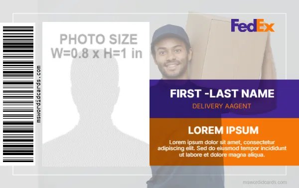 FedEx Delivery Agent ID Card -EDIT