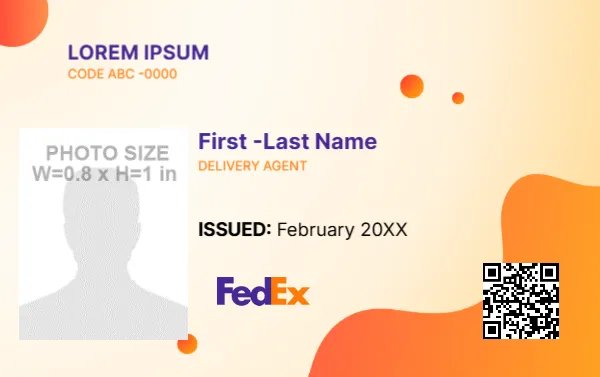 FedEx Delivery Agent ID Card -EDIT