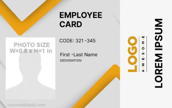 Employee ID Card Format -EDIT