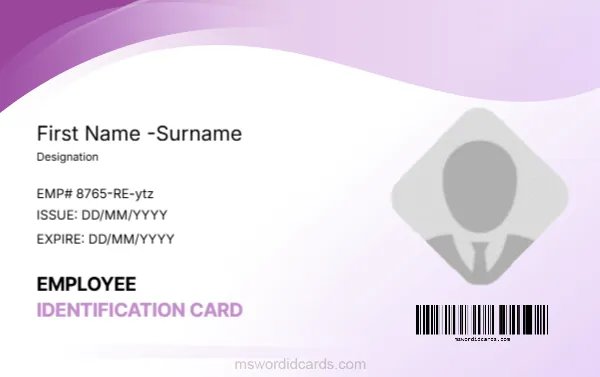 Employee ID Card Format -EDIT