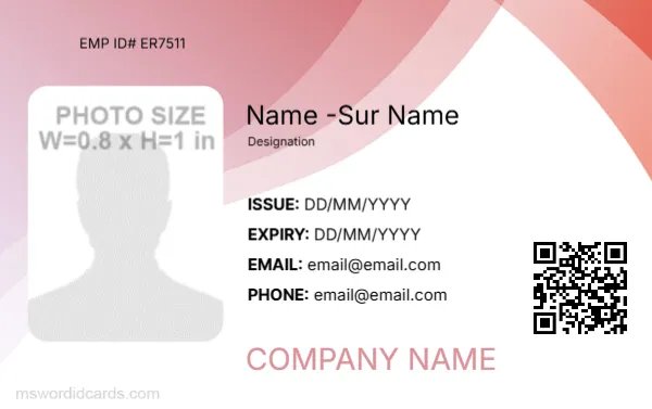 Employee ID Badge Format -EDIT