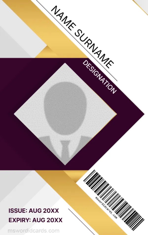 Employee ID Badge Format