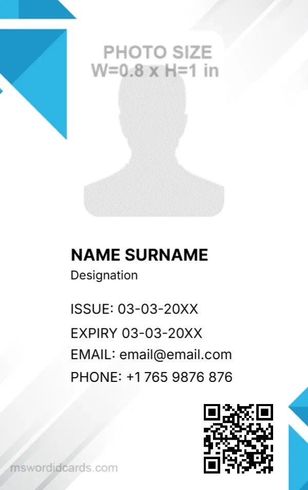 Employee ID Badge Format