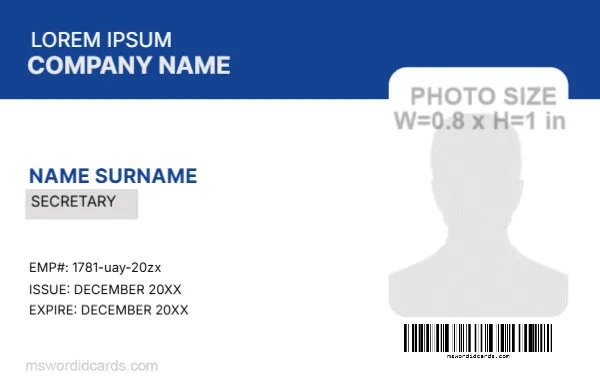 Employee ID Badge Format -EDIT