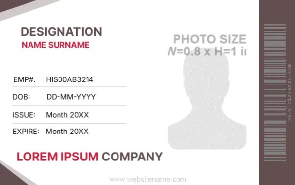 Employee ID Badge Format -EDIT