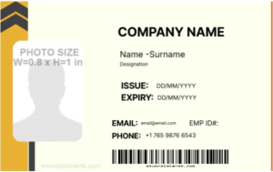 School ID Badge Format