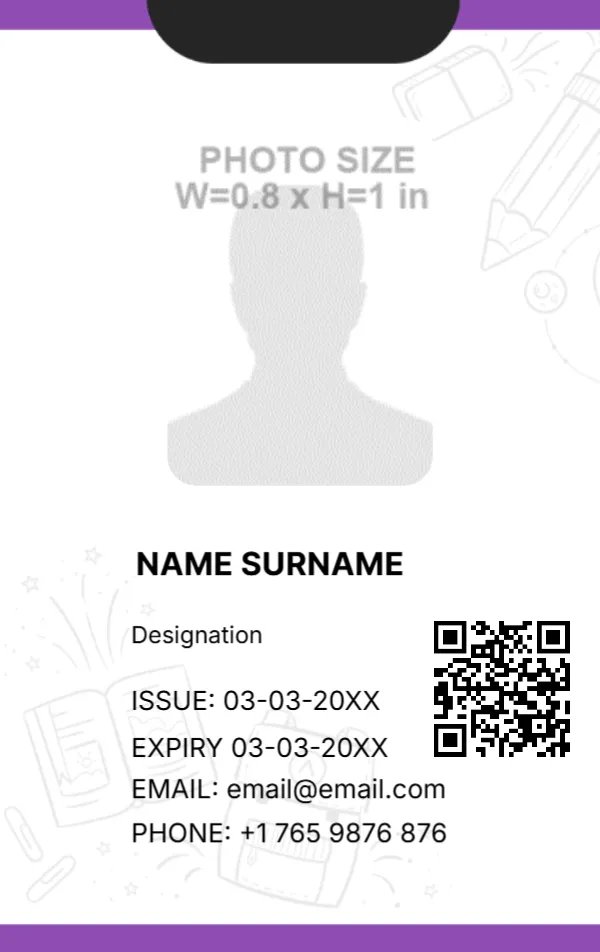 School ID Badge Format -EDIT