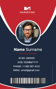 Office ID Card Template -Editor