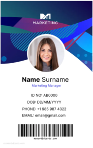 Office ID Card Template -Editor