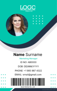 Office ID Card Template -Editor