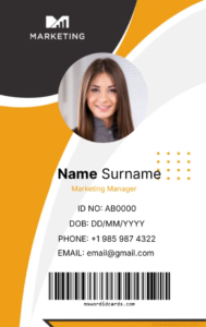 Office ID Card Template -Editor
