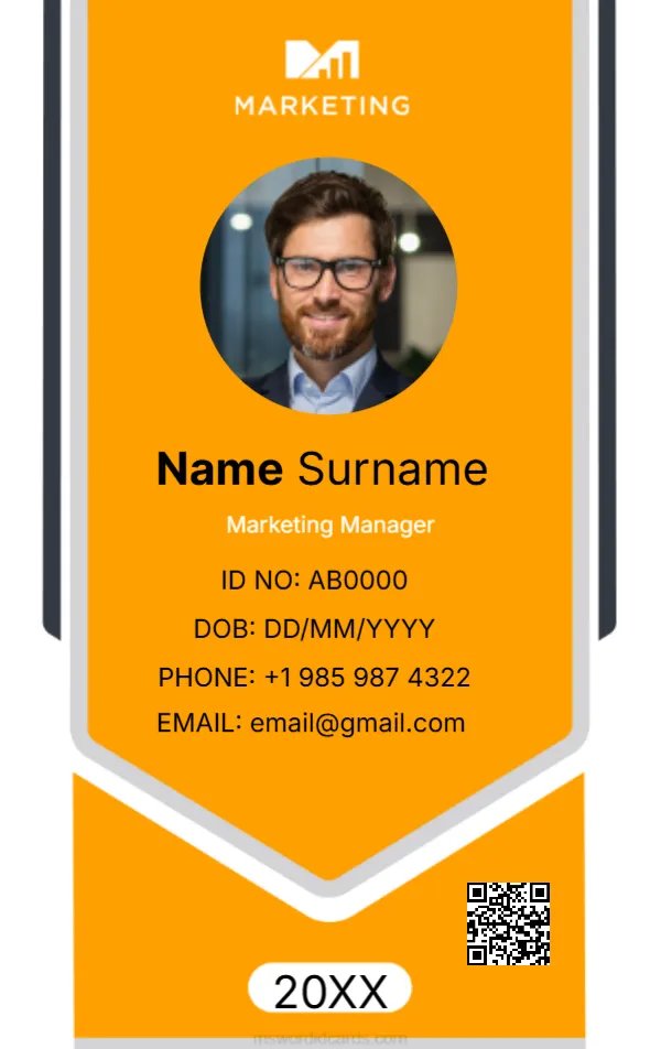 Office ID Card Template