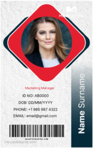 Office ID Card Template -Editor