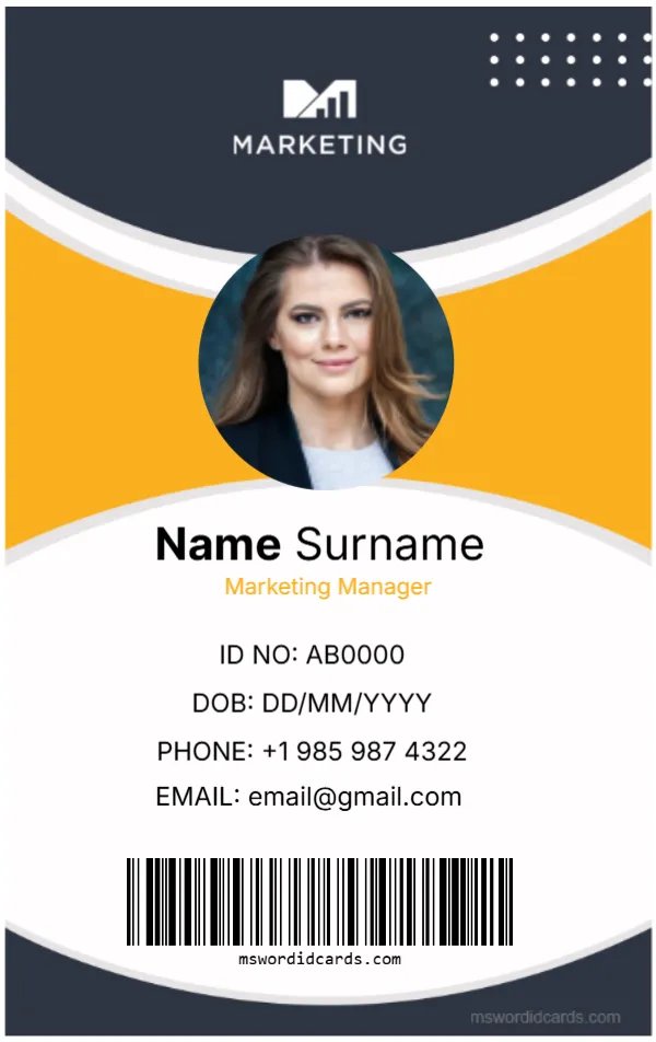 Office ID Card Template