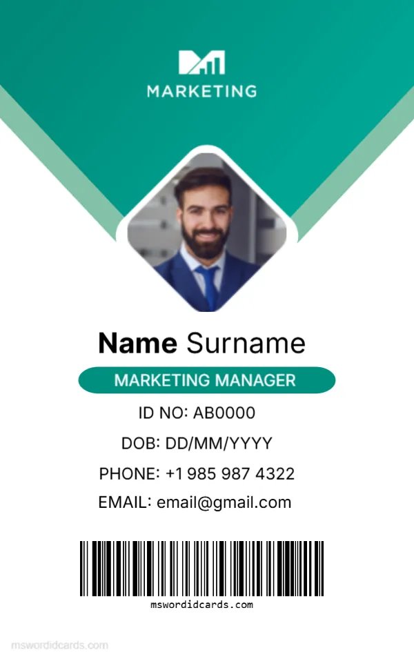 Office ID Card Template -Editor