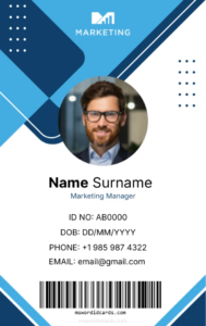 Office ID Card Template -Editor