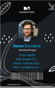 Office ID Card Template -Editor