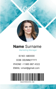 Office ID Card Template -Editor