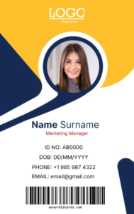 Office ID Card Template -Editor
