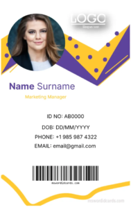 Office ID Card Template -Editor