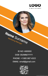 Office ID Card Template