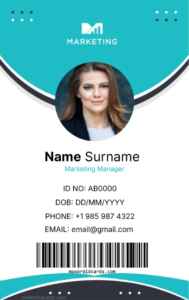 Office ID Card Template -Editor