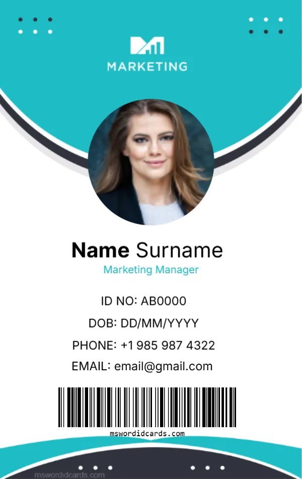 Office ID Card Template