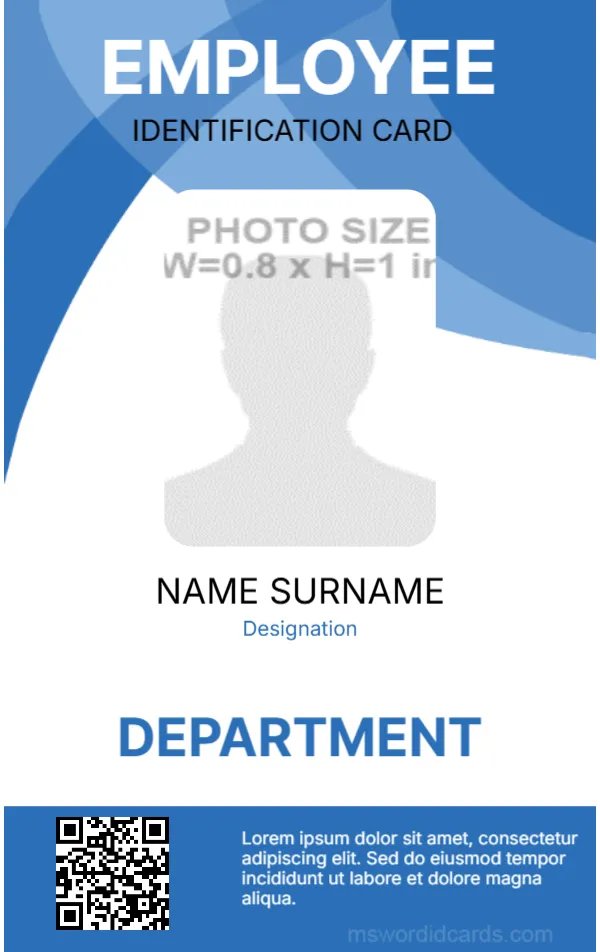 Office ID Card Template
