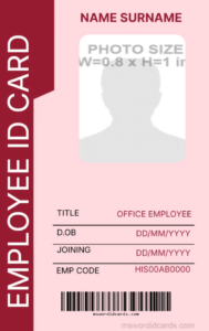Office ID Card Template