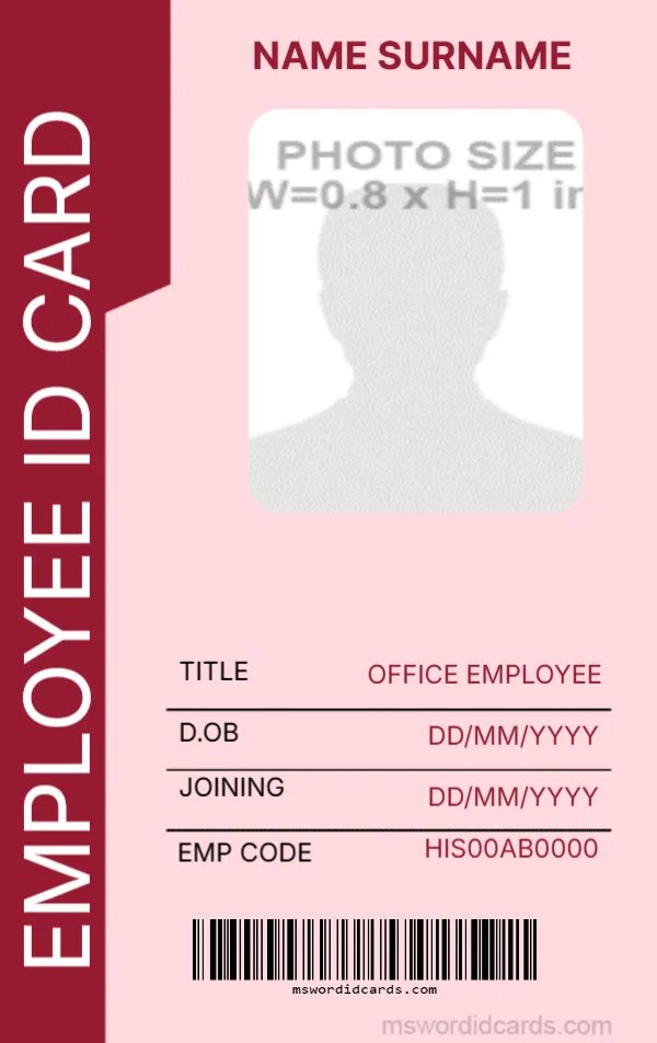 Office ID Card Template