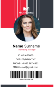 Office ID Card Template