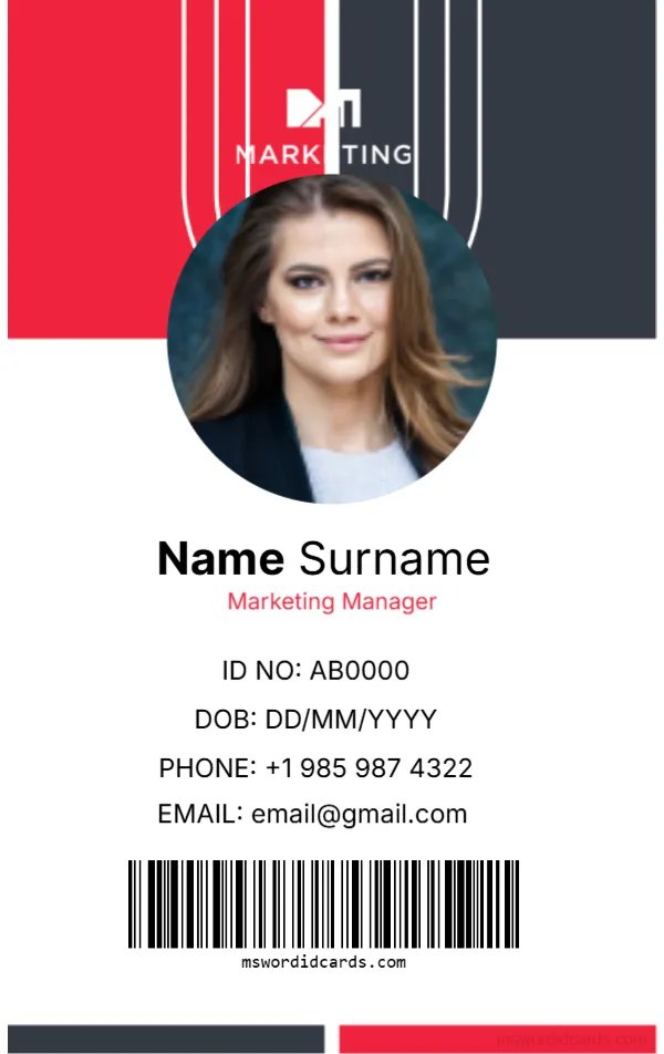 Office ID Card Template