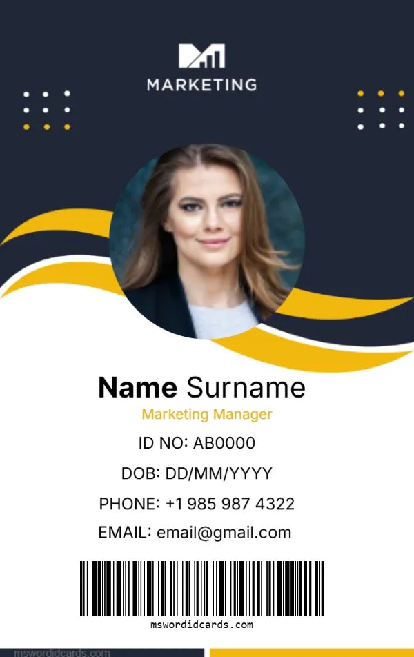 Office ID Card Template