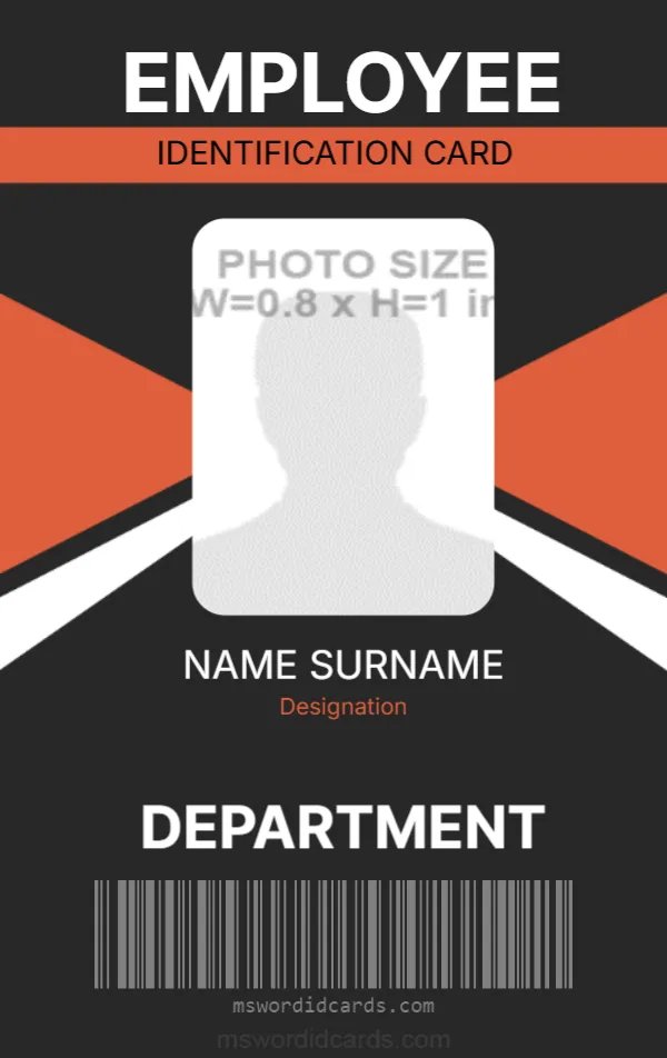Office ID Card Template