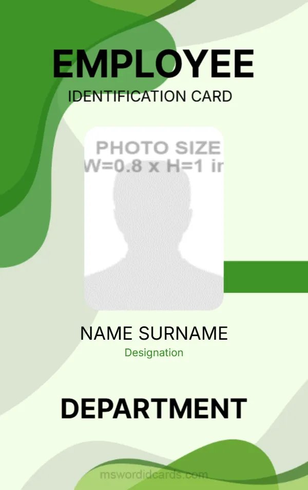 Office ID Card Template