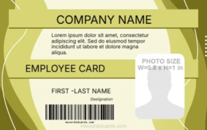 Office ID Card Template -Editor