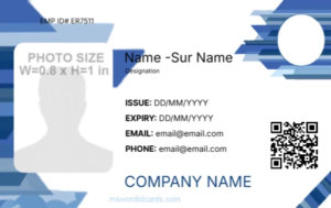 Office ID Card Template -Editor