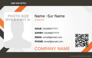 Office ID Card Template -Editor