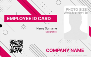 Office ID Card Template -Editor