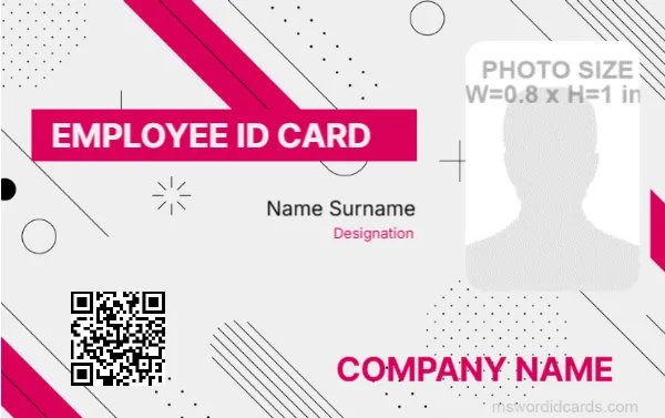 Office ID Card Template -Editor
