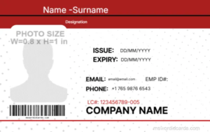 Office ID Card Template -Editor