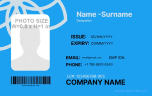 Office ID Card Template -Editor