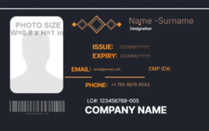 Office ID Card Template -Editor