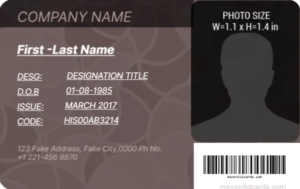 Office ID Card Template -Editor